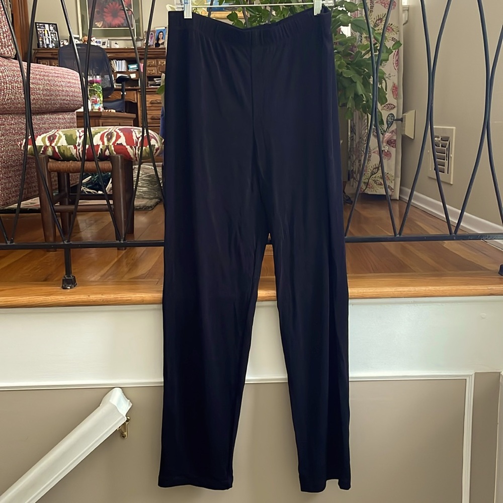 NWT Chico’s Large Black Elastic Waist Slacks